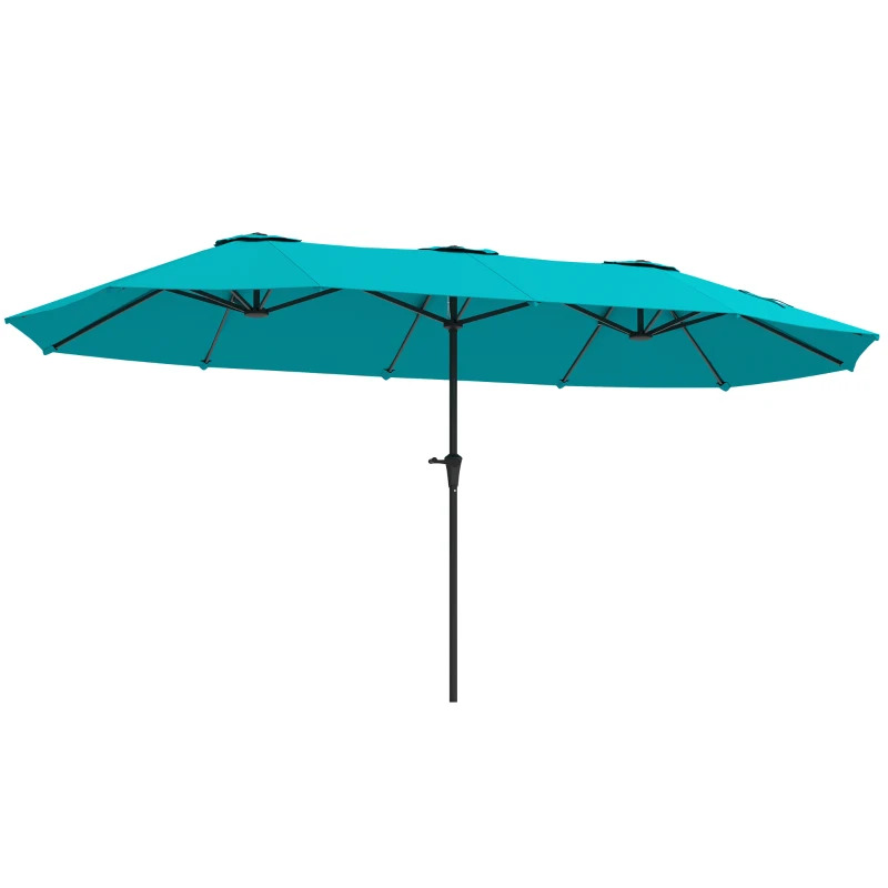 Outsunny 13 Foot Patio Umbrella with Easy Crank Handle