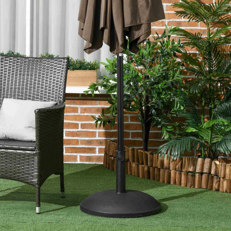 Outsunny 55 Pound Round Dome Cement Umbrella Base
