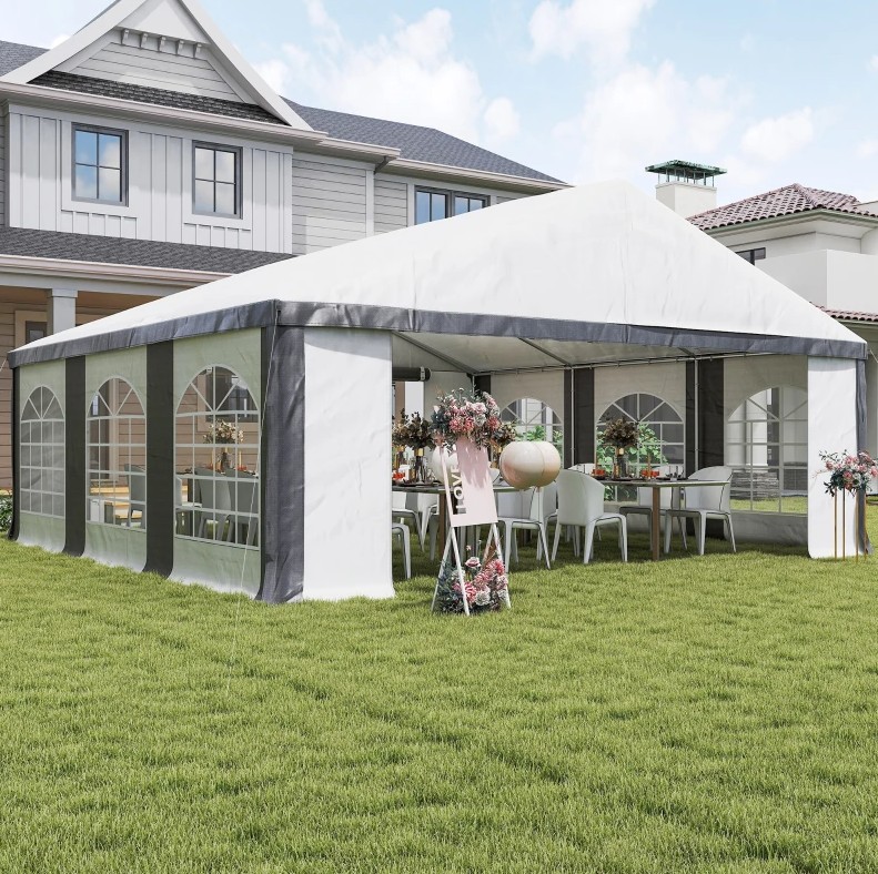 Outsunny 20 x 20 Foot Heavy Duty Outdoor Party Tent