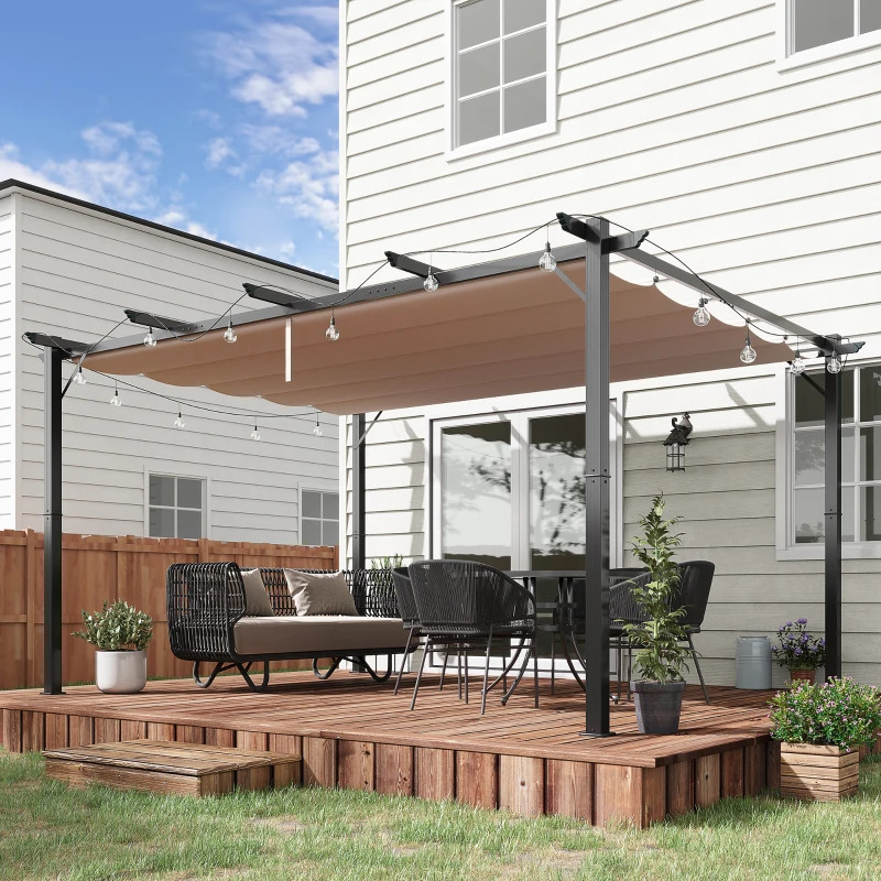 Outsunny 10 x 10 Foot Outdoor Pergola