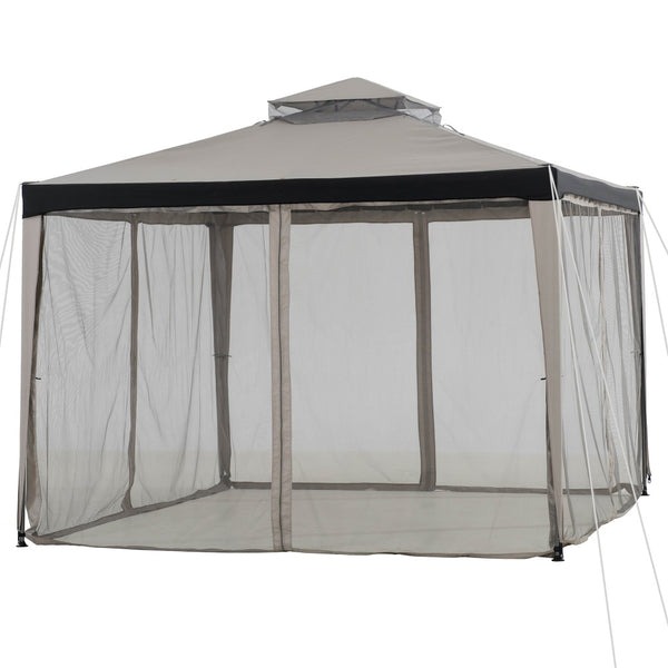 Sunjoy 10 x 10 Foot Chatam Soft-Top Mosquito Net Gazebo