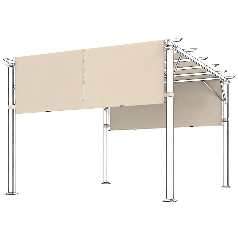 Outsunny 2 Piece Replacement Canopy for Pergolas