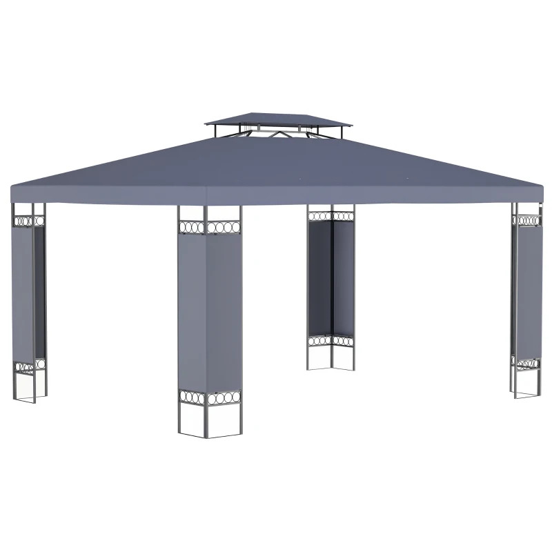 Outsunny 13 x 10 Foot Patio Gazebo with Double Vented Roof