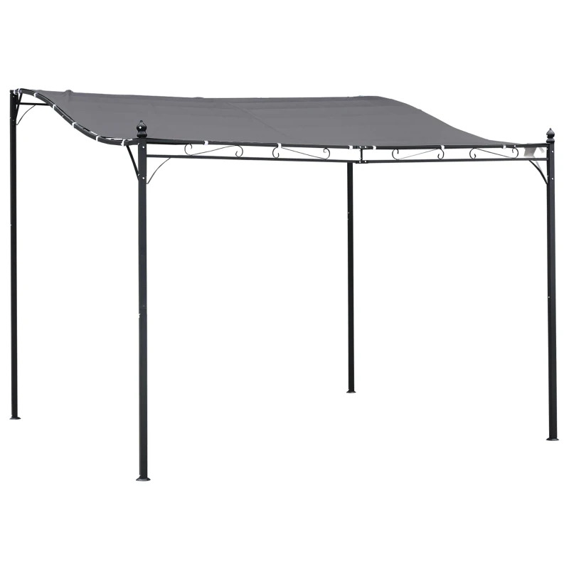 Outsunny 10 x 12 Foot Steel Outdoor Pergola
