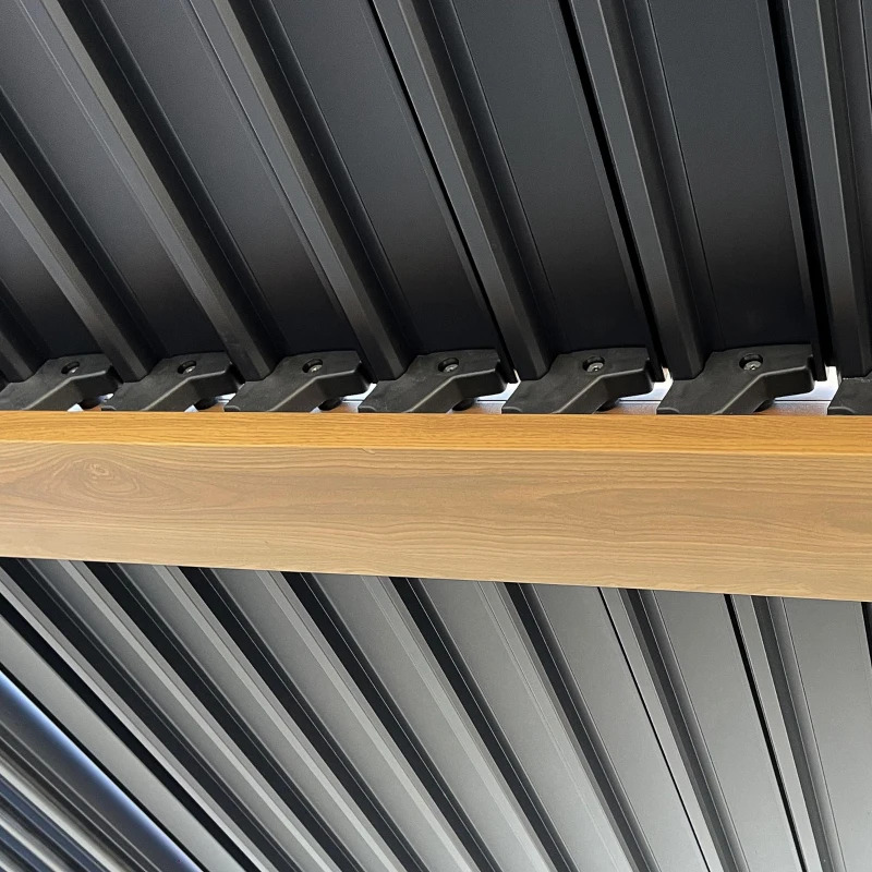 Outsunny 10 x 13 Foot Aluminum Louvered Pergola with Adjustable Roof