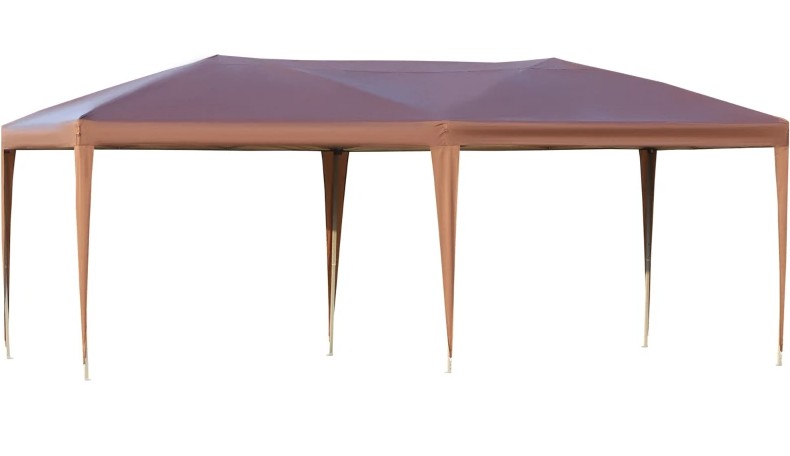 Outsunny 10 x 20 Foot Heavy Duty Pop Up Canopy Tent with Carrying Bag