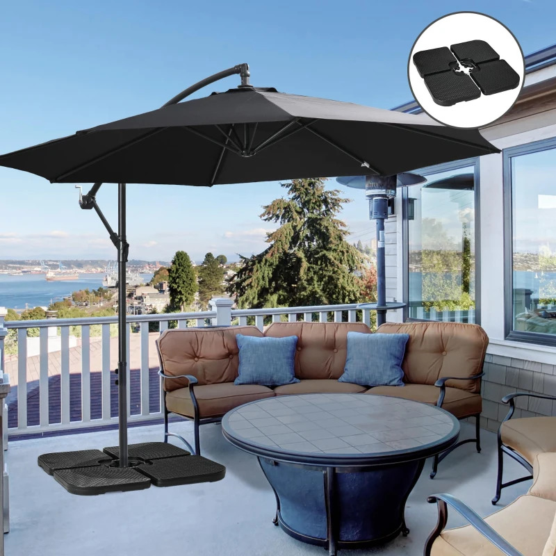 Outsunny 4 Piece Base Weights for Cantilever Umbrellas