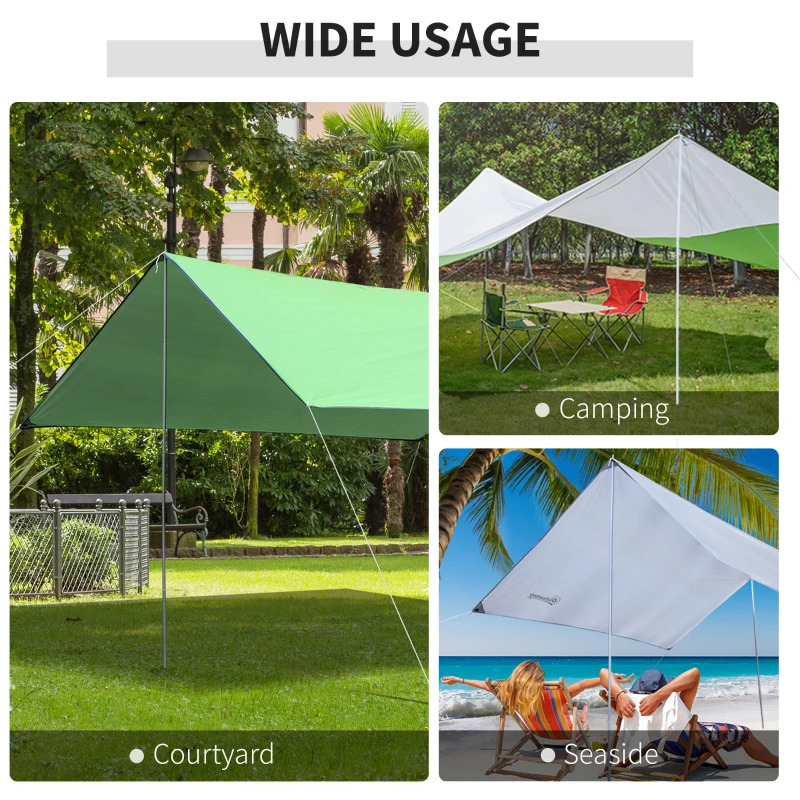 Outsunny Adjustable Sun Sail Pole Installation Kit
