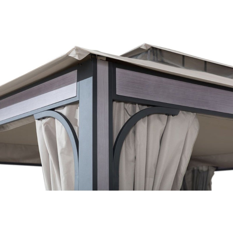 Sunjoy 11 x 13 Foot Roberts Soft-Top Patio Gazebo