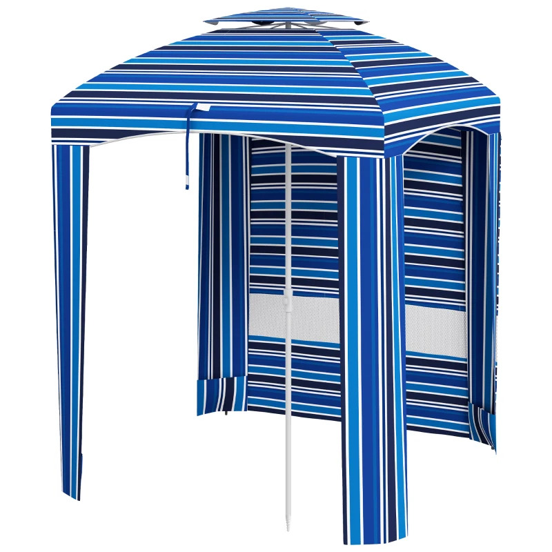 Outsunny 5 4/5 x 5 4/5 Foot 330V00 Cabana Umbrella with Carry Bag