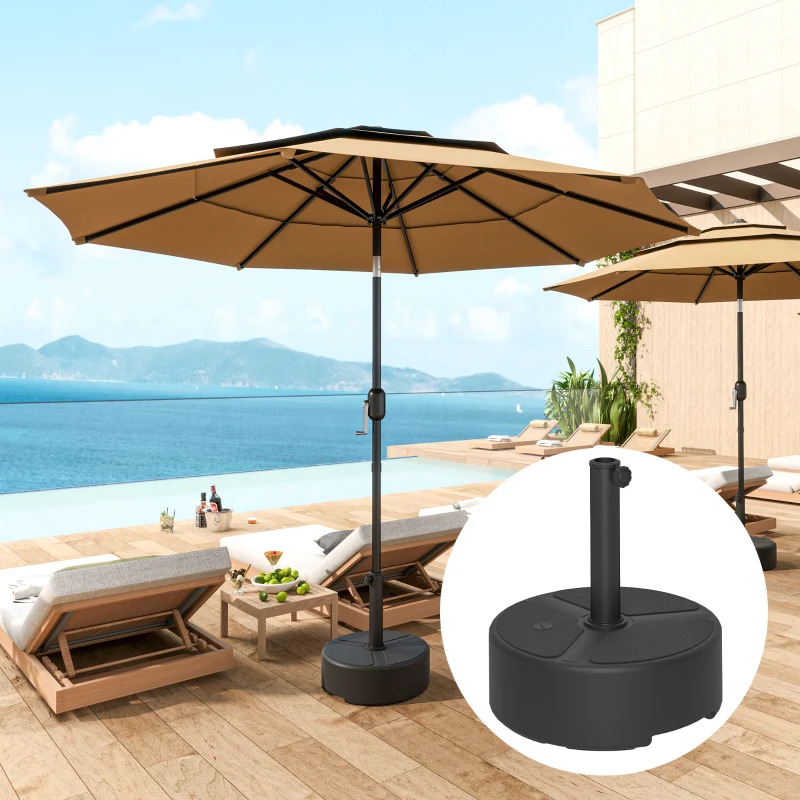 Outsunny Round  373V00 Patio Umbrella Base Holder