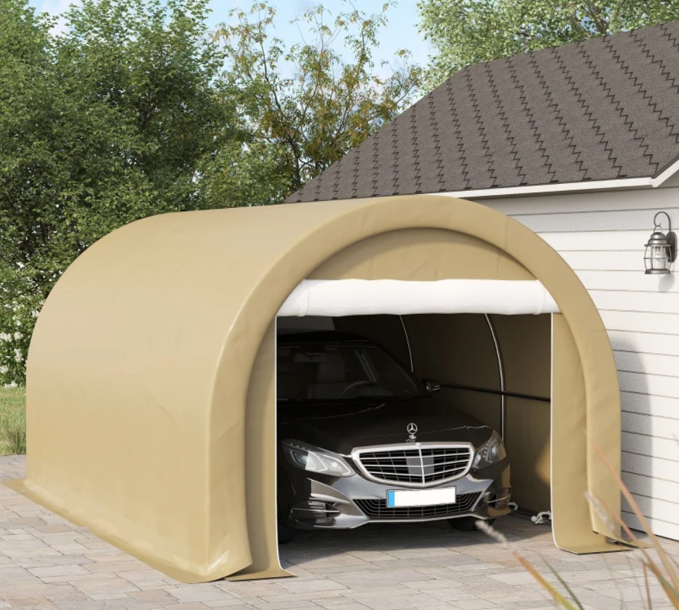 Outsunny 10 x 16 Foot Heavy Duty Carport