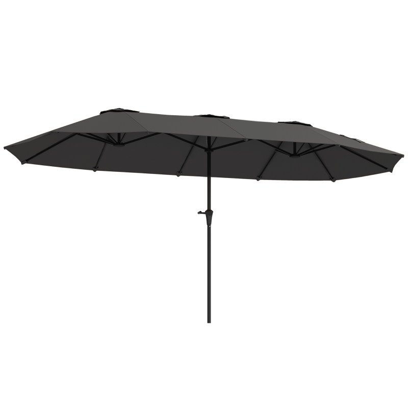 Outsunny 13 Foot Patio Umbrella with Easy Crank Handle