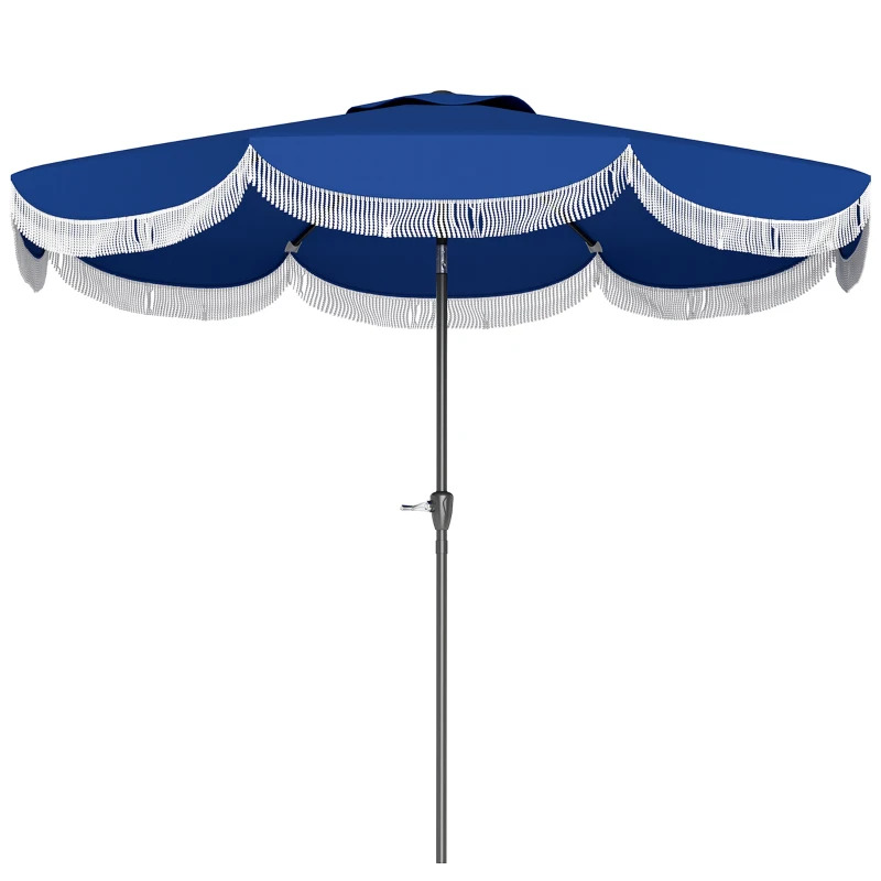 Outsunny 9 Foot Patio Umbrella with Crank