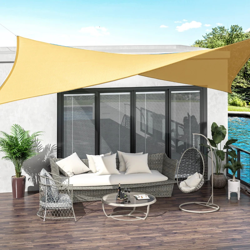 Outsunny 16 x 20 Foot Rectangular Shade Sail