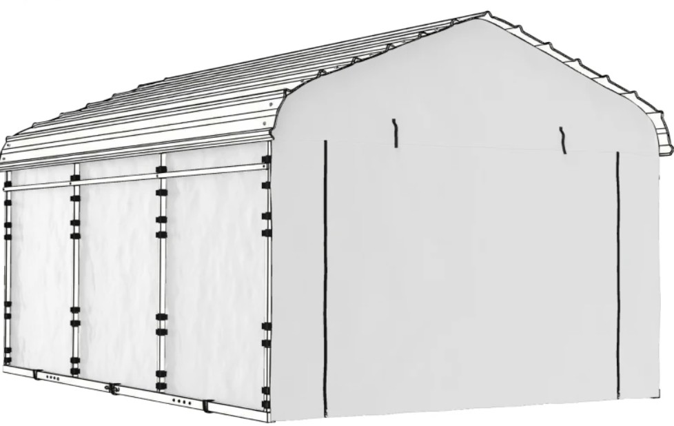 Outsunny Waterproof Replacement Sidewall Panel for Carports