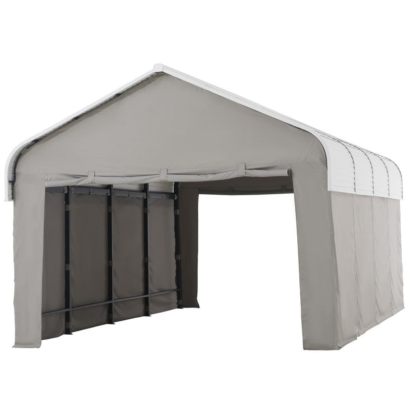 Sunjoy 20 x 12 Foot Rockland Heavy-Duty Metal Carport