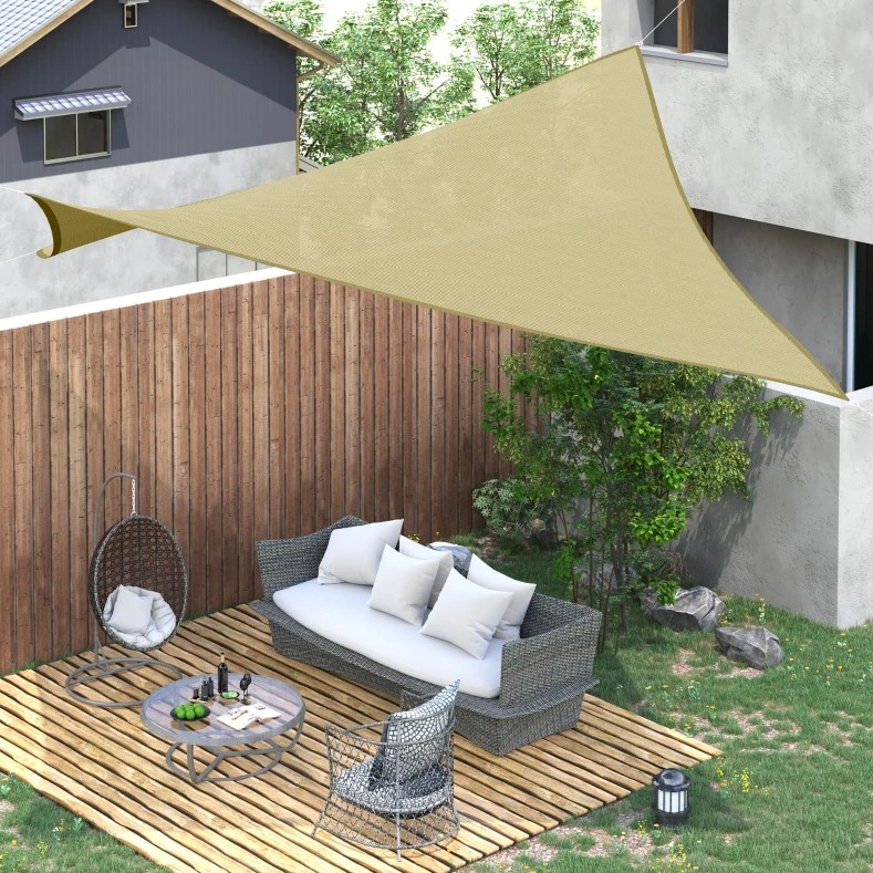 Outsunny 24 Foot Square Sand Shade Sail