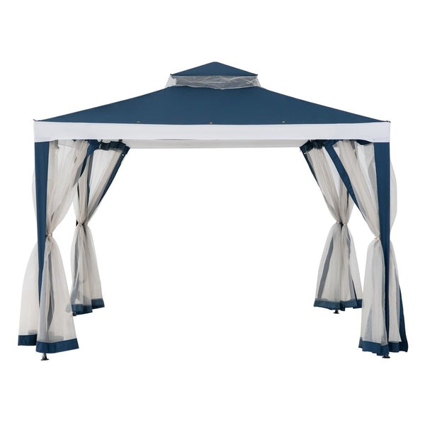 Sunjoy 10 x 10 Foot Chatam Soft-Top Mosquito Net Gazebo