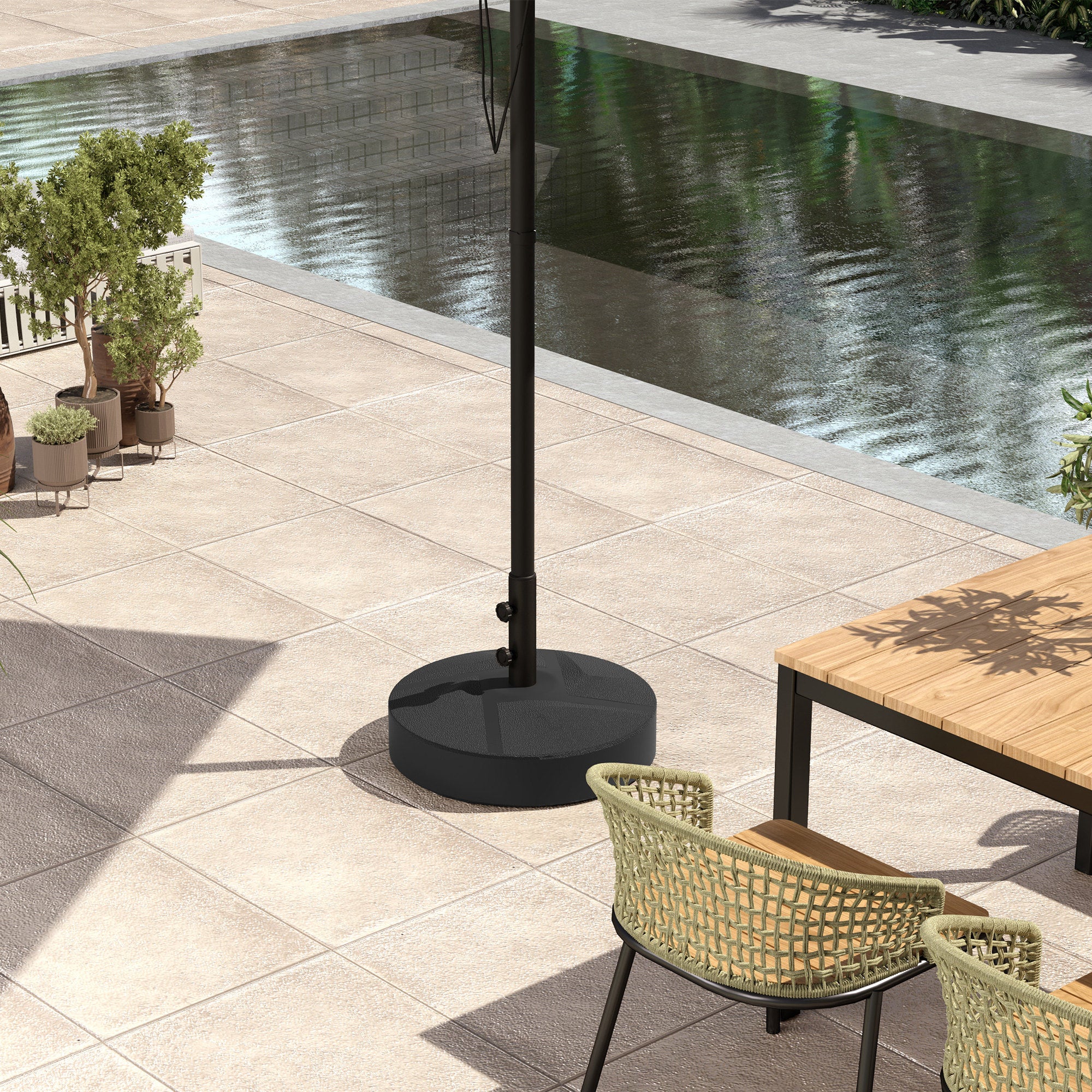 Outsunny 401V00 Patio Umbrella Base