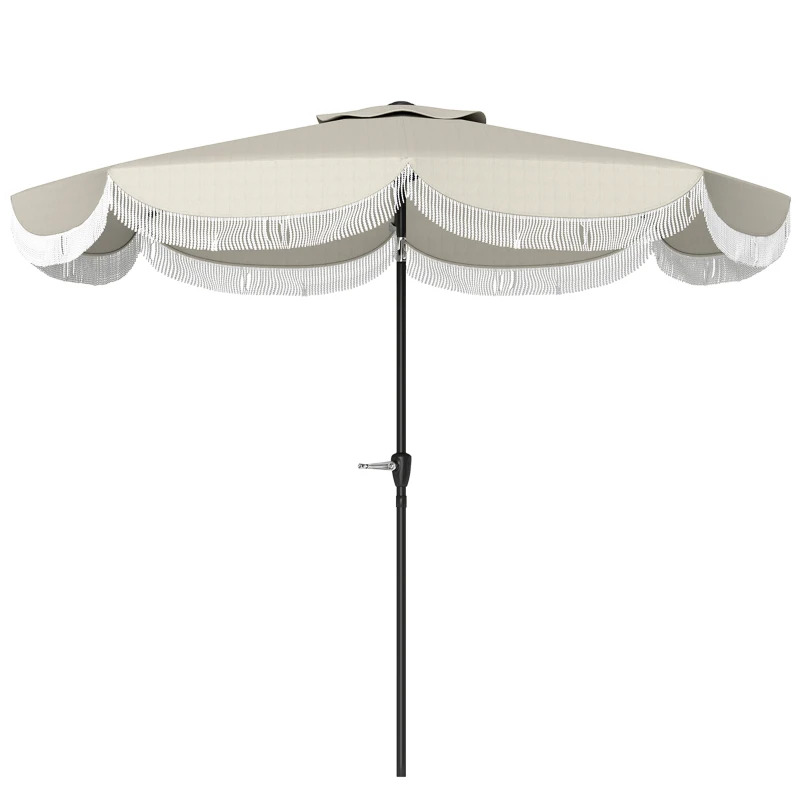 Outsunny 9 Foot Patio Umbrella with Crank