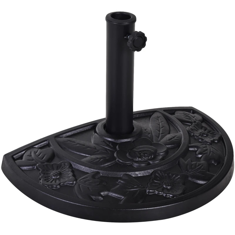 Outsunny 20 Pound Half-Round Resin Patio Umbrella Base