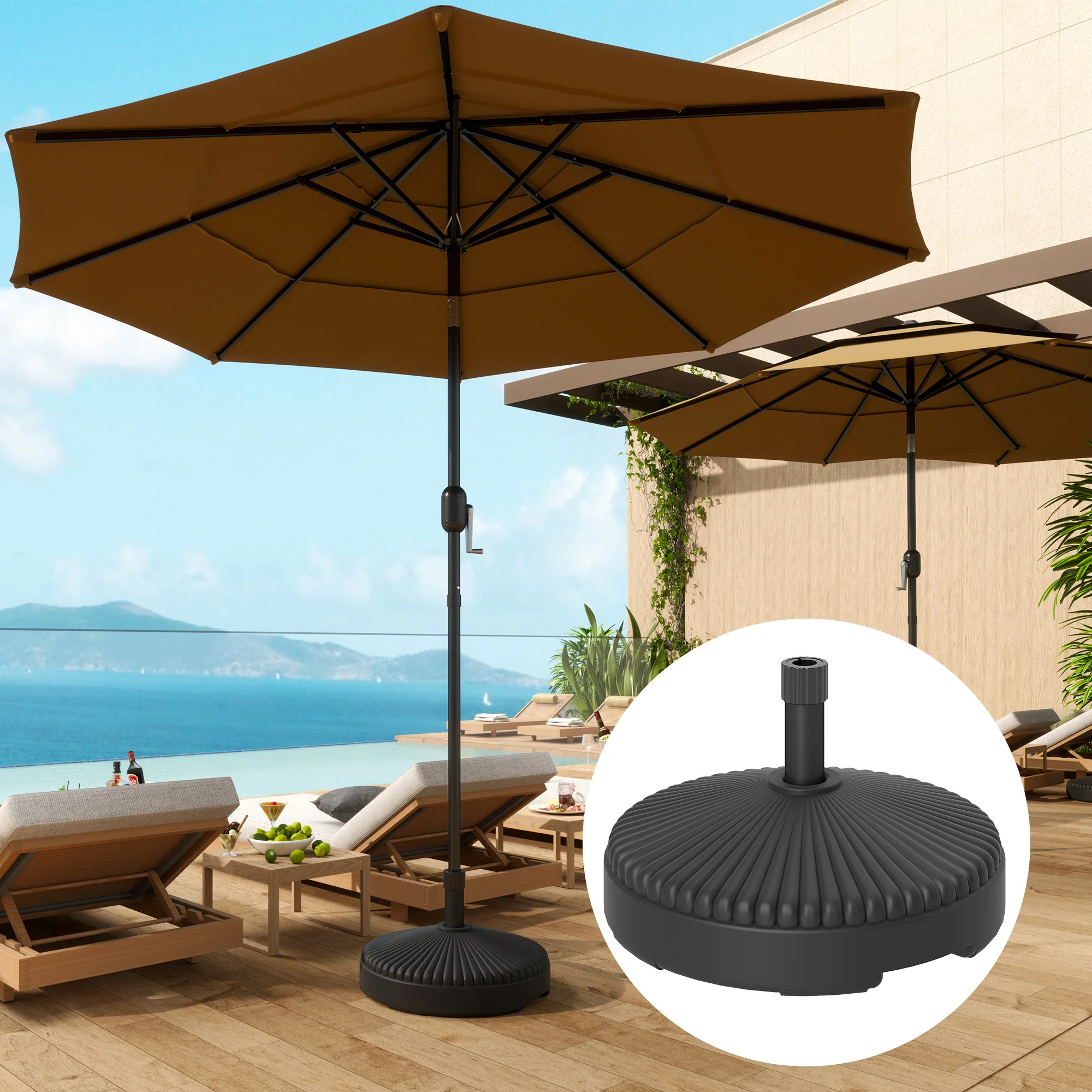 Outsunny 402V00 Patio Umbrella Base