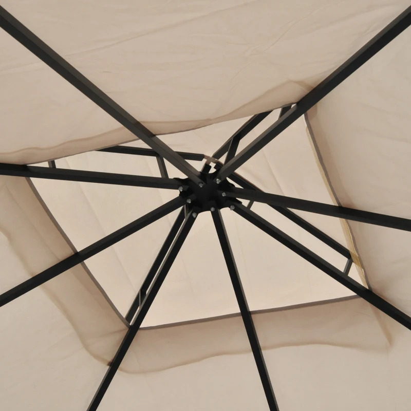 Outsunny 10 x 10 Foot Outdoor Gazebo with Mesh Sidewalls