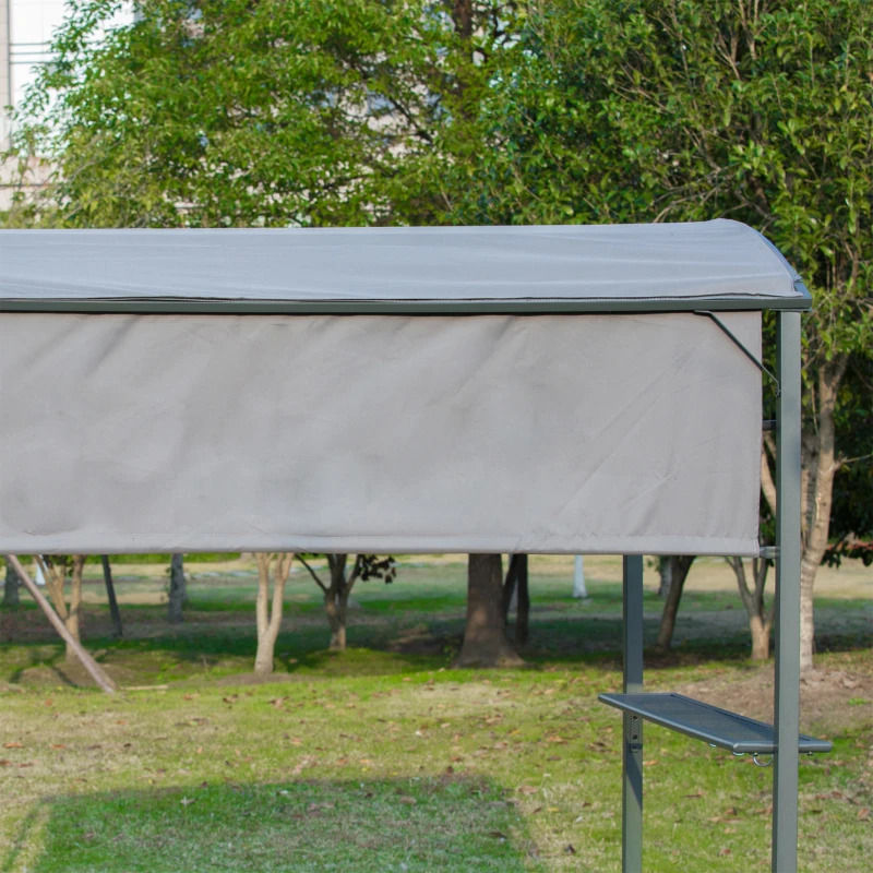 Outsunny 7 x 4 1/2 Foot Outdoor Grill Gazebo