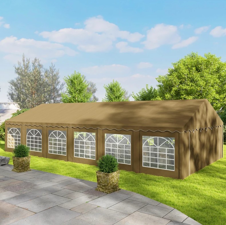 Outsunny 20 x 40 Foot Party Tent with Removable Sidewalls
