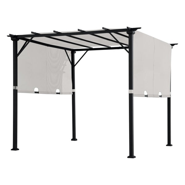 Sunjoy 9 x 9 Foot Classic Steel Pergola with Adjustable Shade