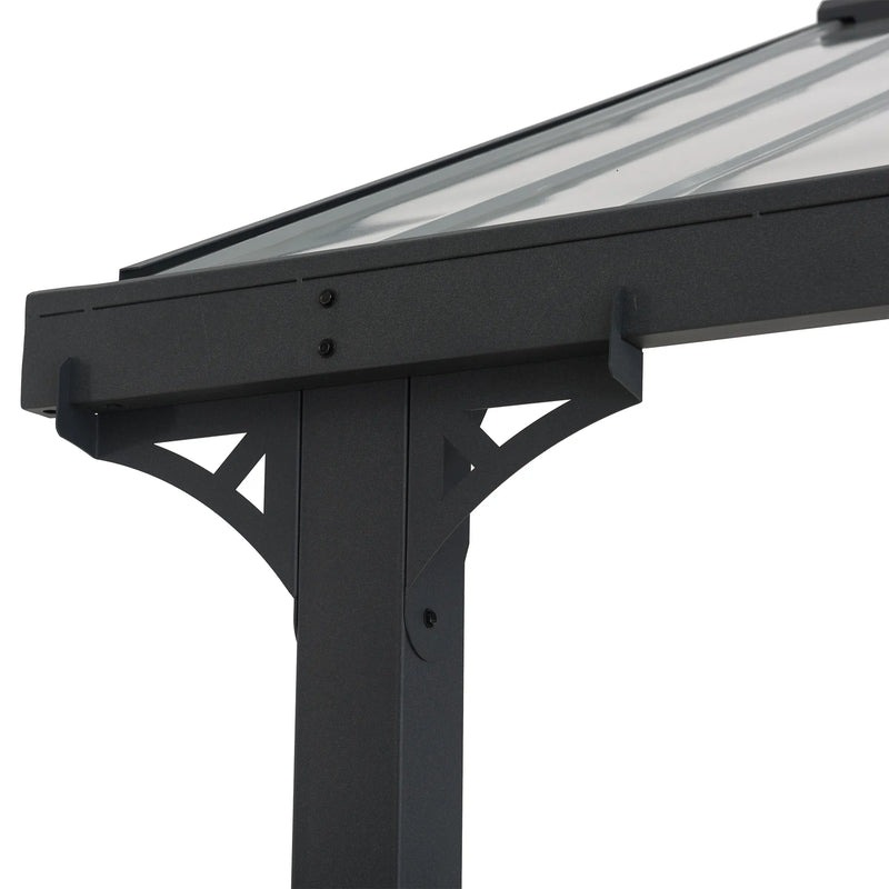 Sunjoy 20 x 12 Foot Pritchard Gable Roof Steel Carport