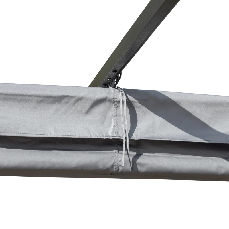 Outsunny 10 x 10 Foot Outdoor Retractable Pergola