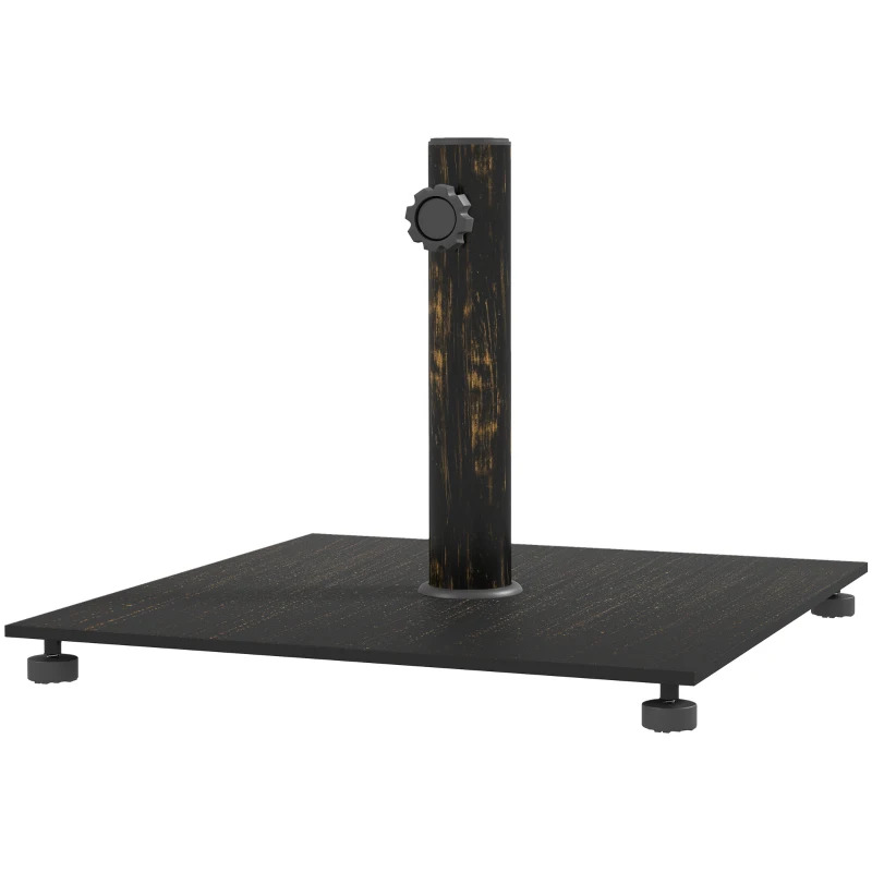 Outsunny Square Patio Umbrella Base with Adjustable Foot Pad
