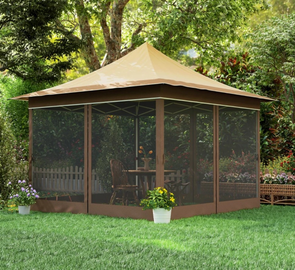 Outsunny 12 x 12 Foot Canopy Tent with Mesh Netting