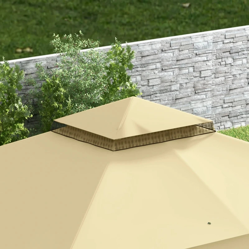 Outsunny 10 x 12 Foot Double Roof Patio Gazebo