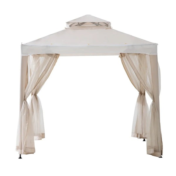 Sunjoy 8 x 8 Foot Chatam Soft-Top Mosquito Net Gazebo