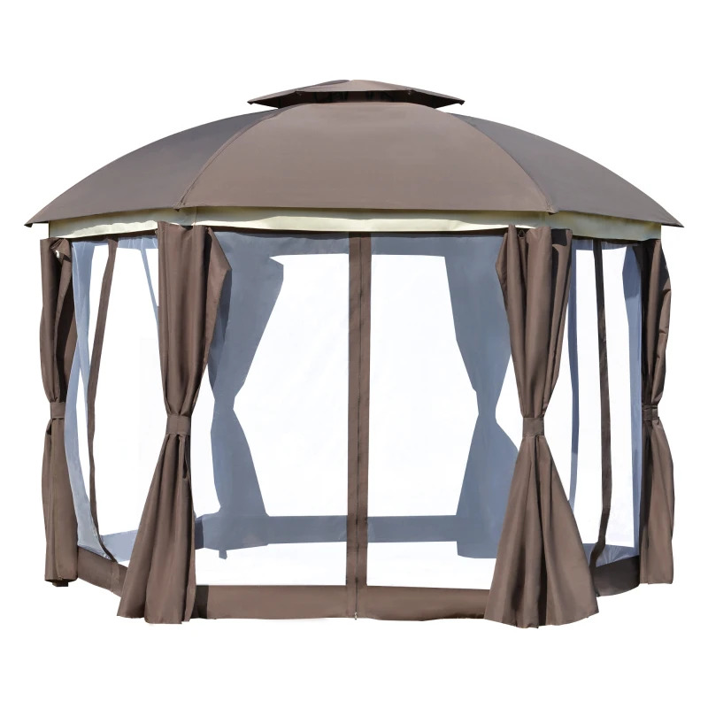 Outsunny 12 Foot Round Outdoor Gazebo