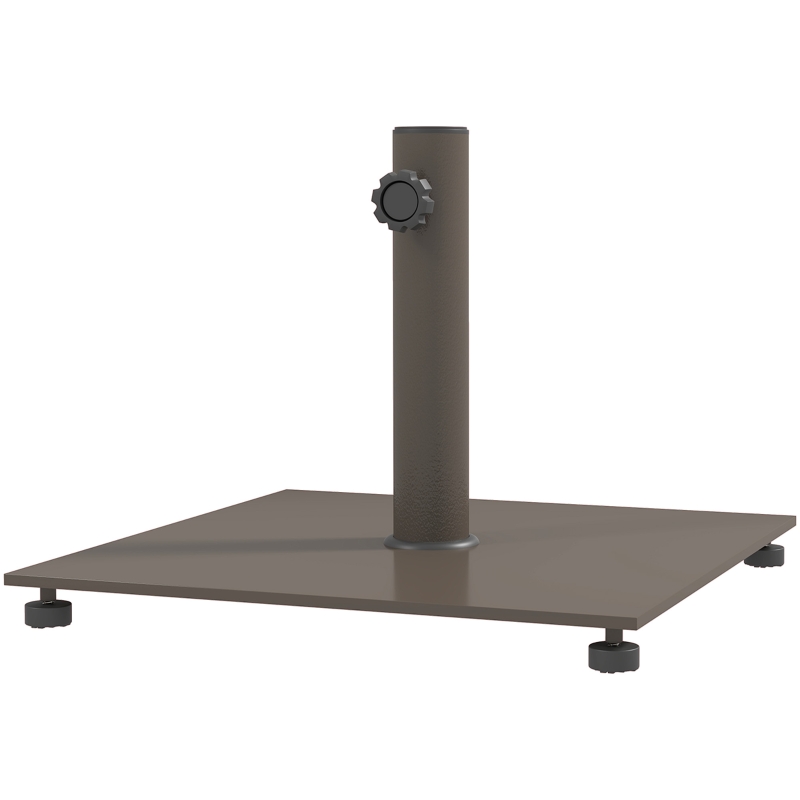 Outsunny Square Patio Umbrella Base with Adjustable Foot Pad