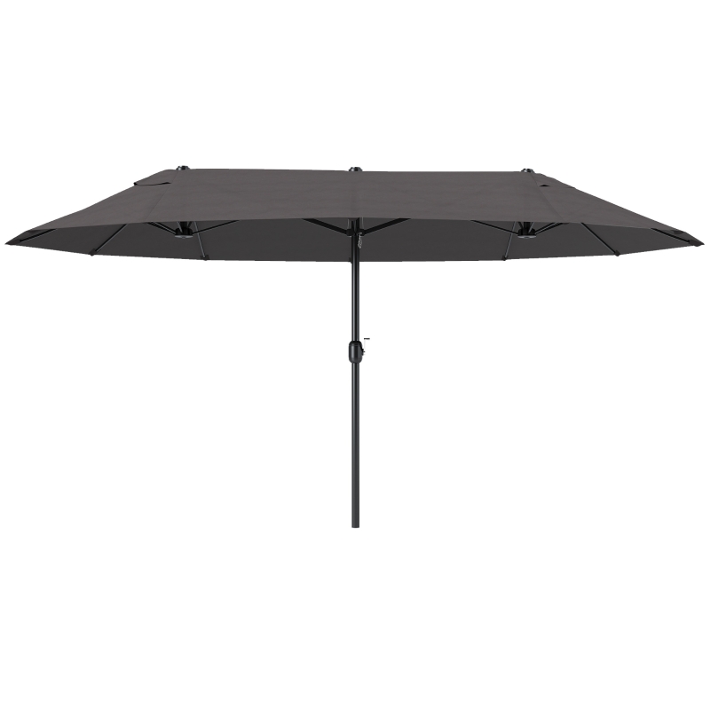 Outsunny 15 Foot 030V01 Double Sided Patio Umbrella with Crank Handle