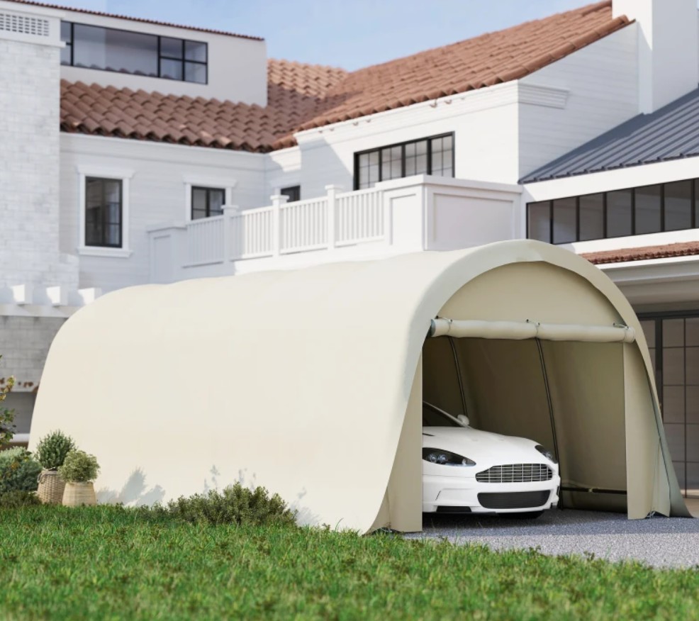 Outsunny 12 x 24 Foot Heavy Duty Carport