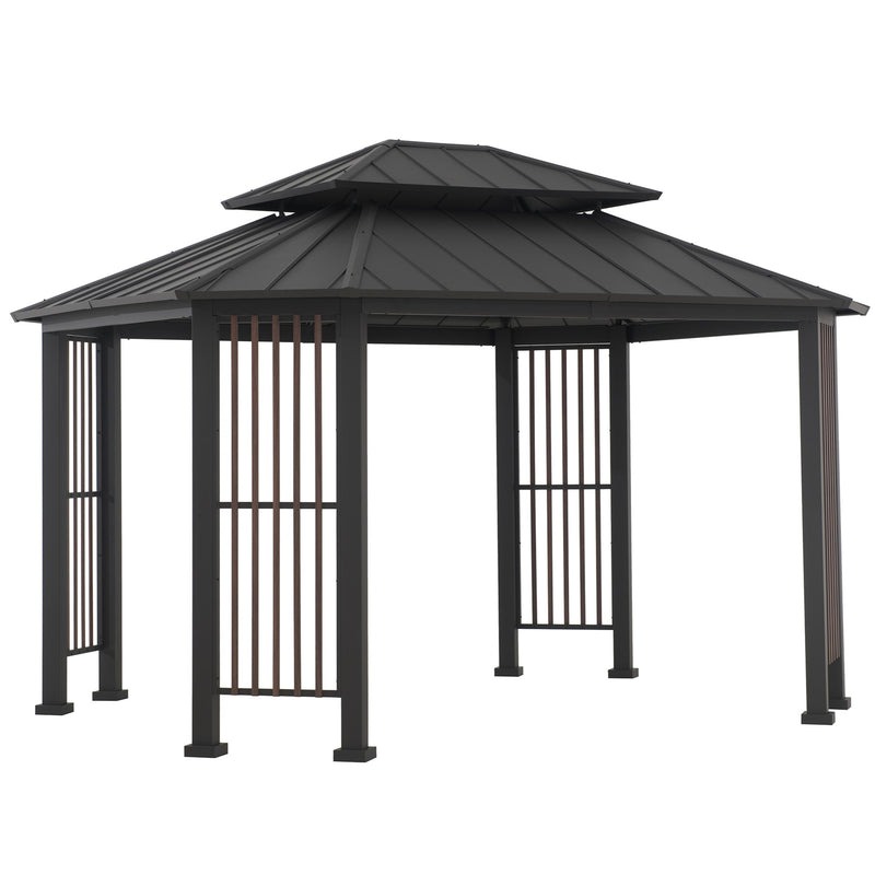 Sunjoy 11 x 13 Foot Octagonal Rockwood Steel Gazebo