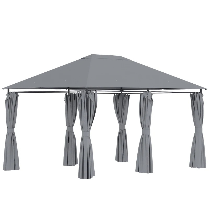 Outsunny 10 x 13 Foot Outdoor Patio Gazebo with Removable Sidewalls
