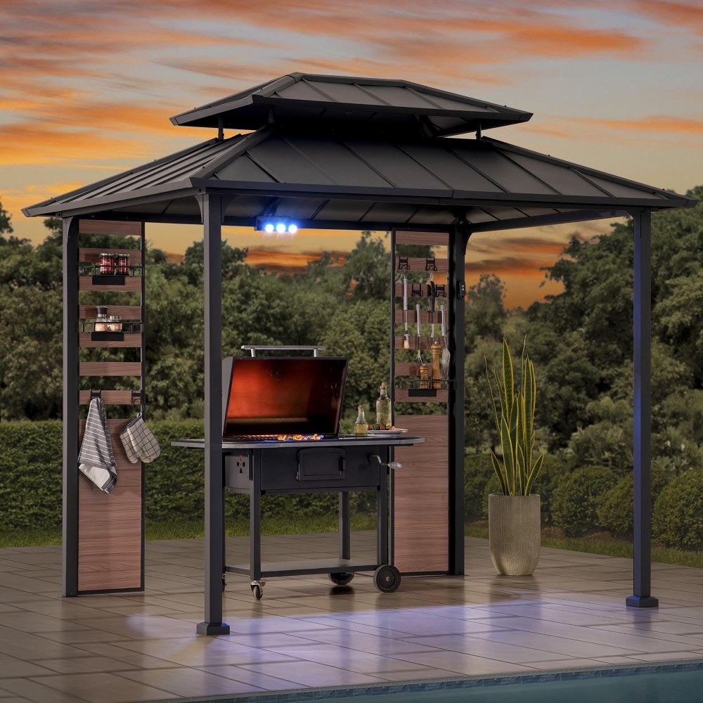 Sunjoy 7 x 9 Foot Rochdale Grill Gazebo