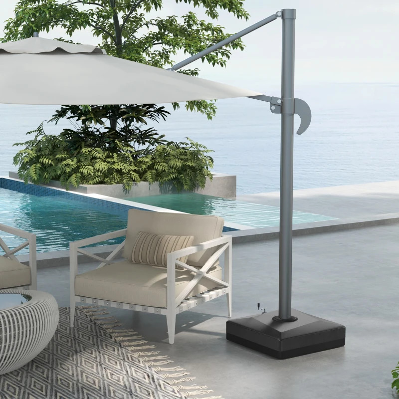 Outsunny Black Fillable Base for 84D-110V02 Umbrellas