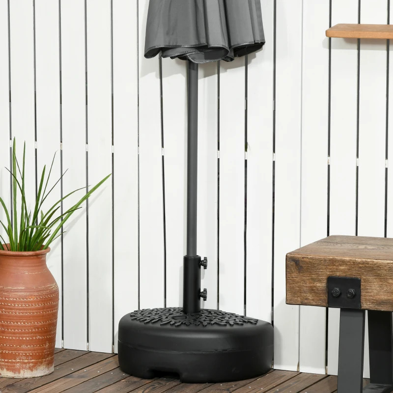 Outsunny 40 Pound Fillable Half Round Umbrella Base