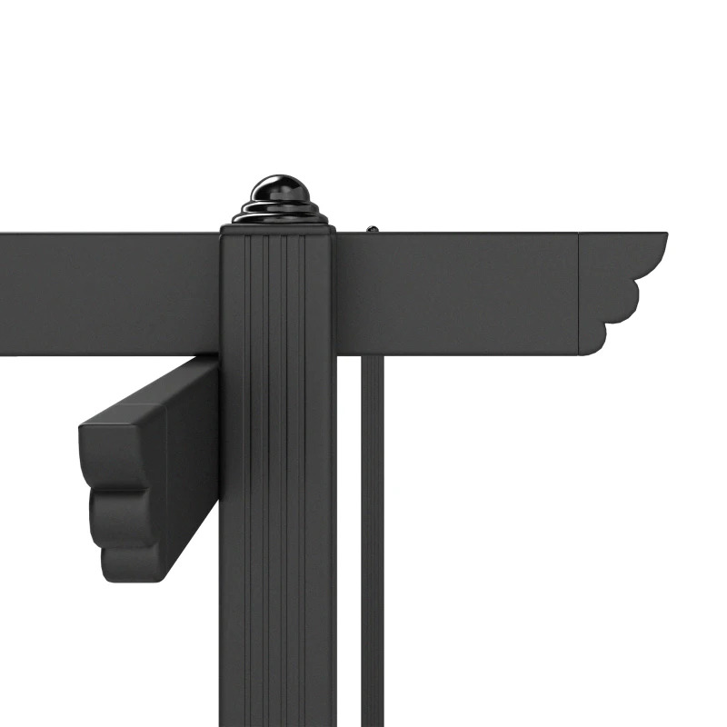 Outsunny 13 x 13 Foot Aluminum Retractable Pergola Canopy