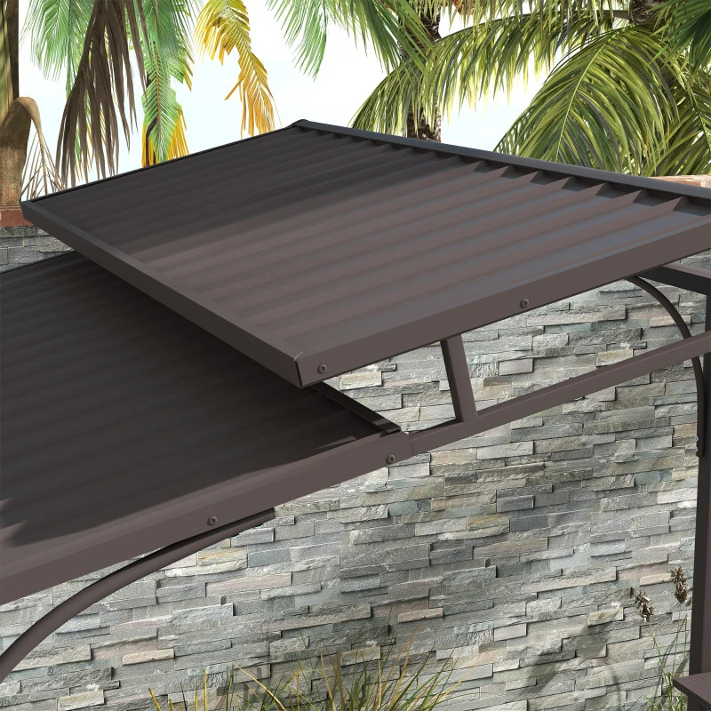 Outsunny 8 Foot x 5 Foot 221 Outdoor Grill Gazebo