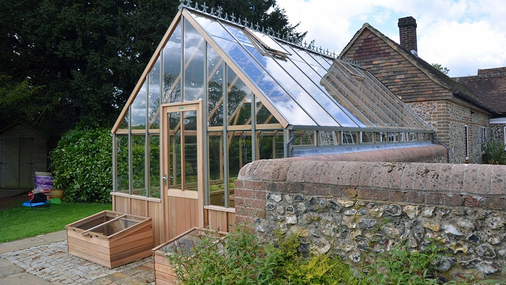 Alton Westminster Half-Boarded Cedar Greenhouse