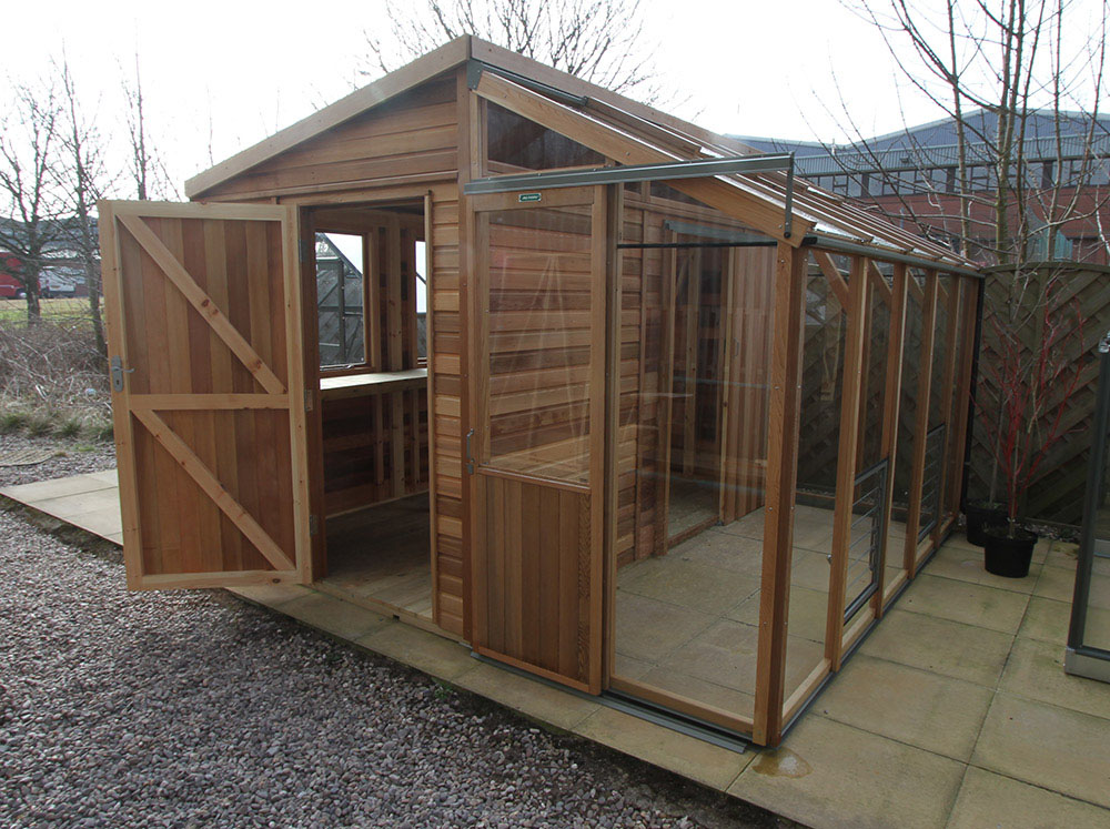 Alton Fusion Cedar Workshop and Greenhouse